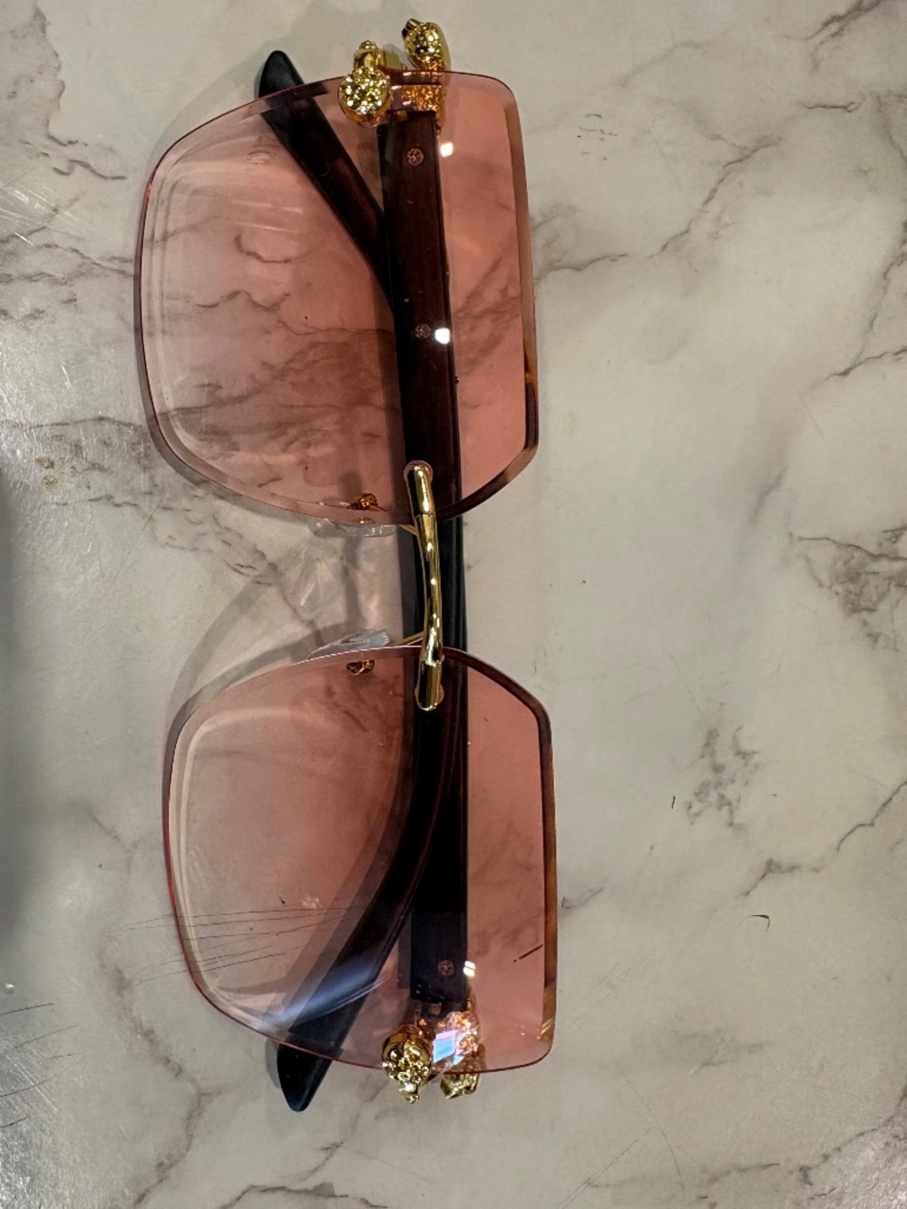 Cheetah pink ombré sunglasses